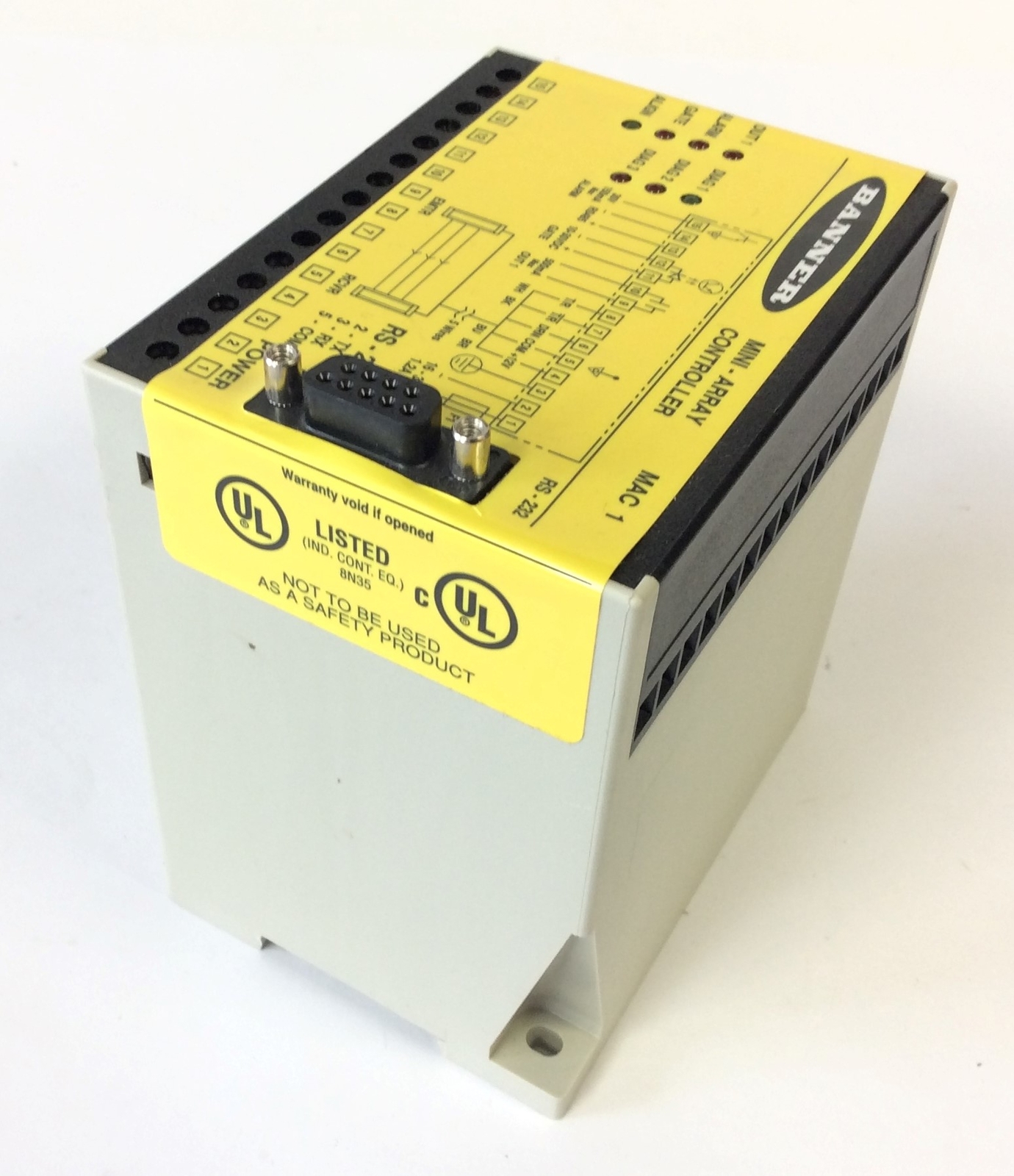 Banner Engineering RS-232 Mini-Array MAC 1 Controller 43296, Voltage: 16-30VDC