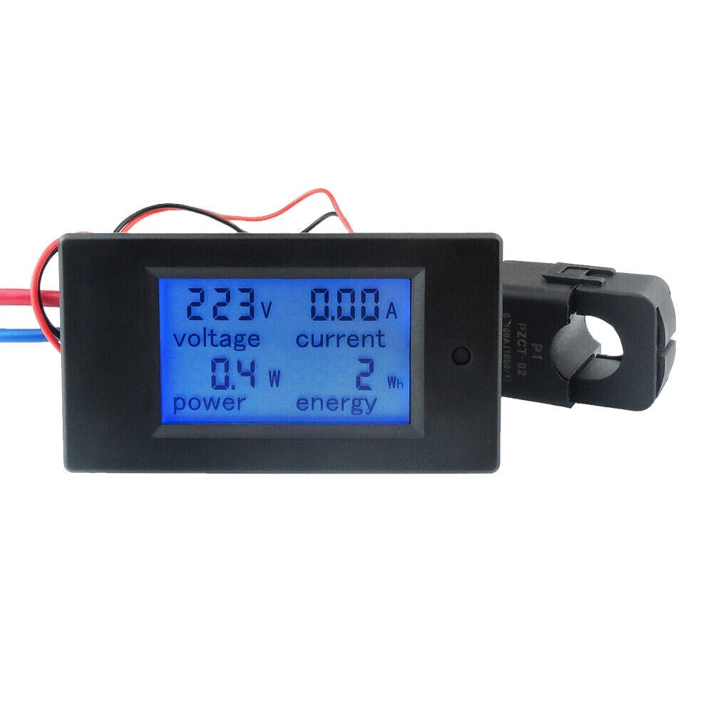 AC 20A 100A Digital Panel Meter Monitor Watt Kwh Power Energy Voltmeter Ammeter