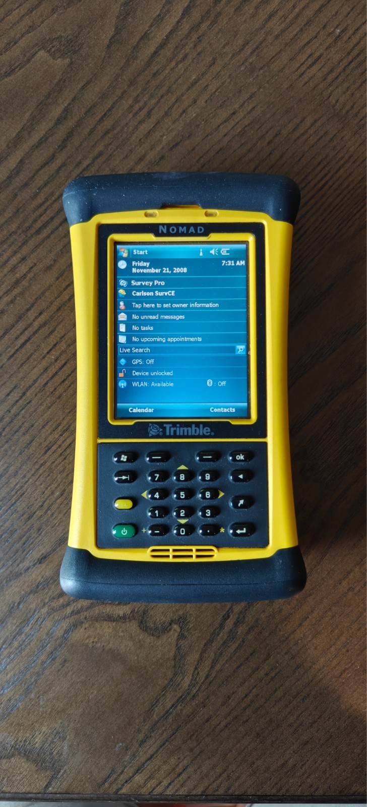 Trimble Nomad TDS Data Collector Handheld with Survey Pro 6 and Carlson SurvCE