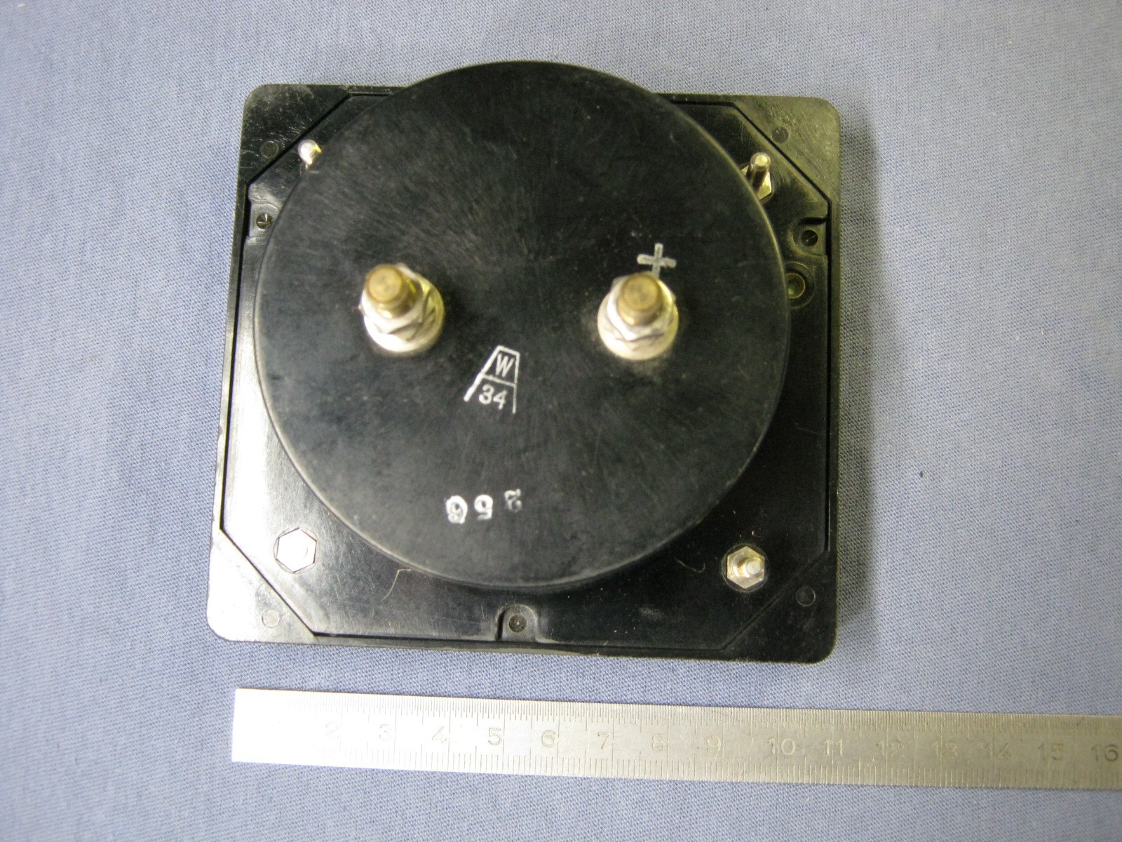 1 mA DC WESTON RECTANGULAR PANEL METER 11×10 cm USED TESTED