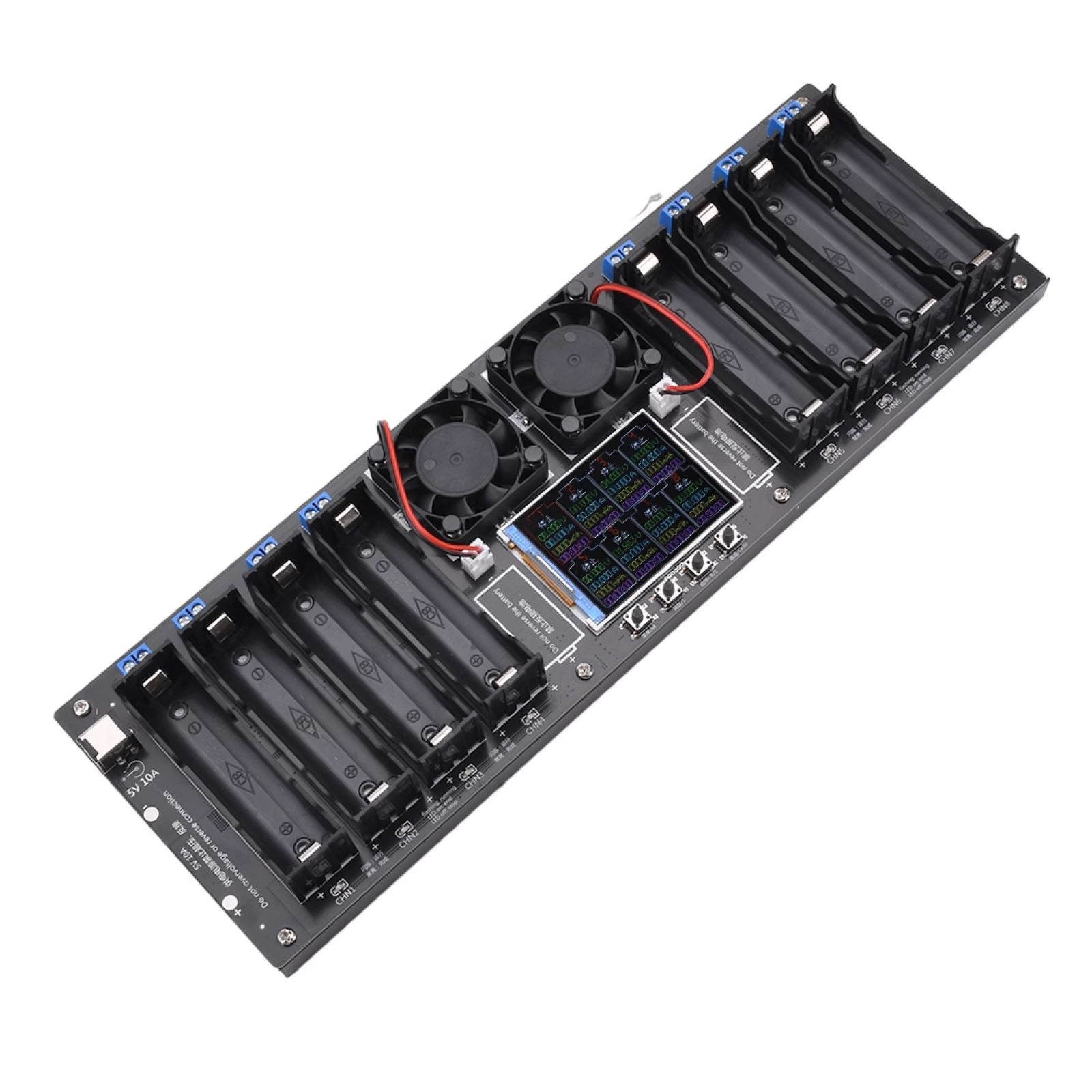 8CH 2.4in LCD Screen Internal Resistance Tester Charging Discharging DC
