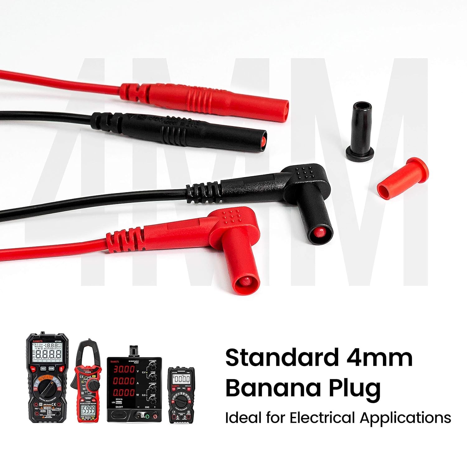 23PCS Multimeter Leads Kit with Replaceable Precision Probes Set and Alligat…