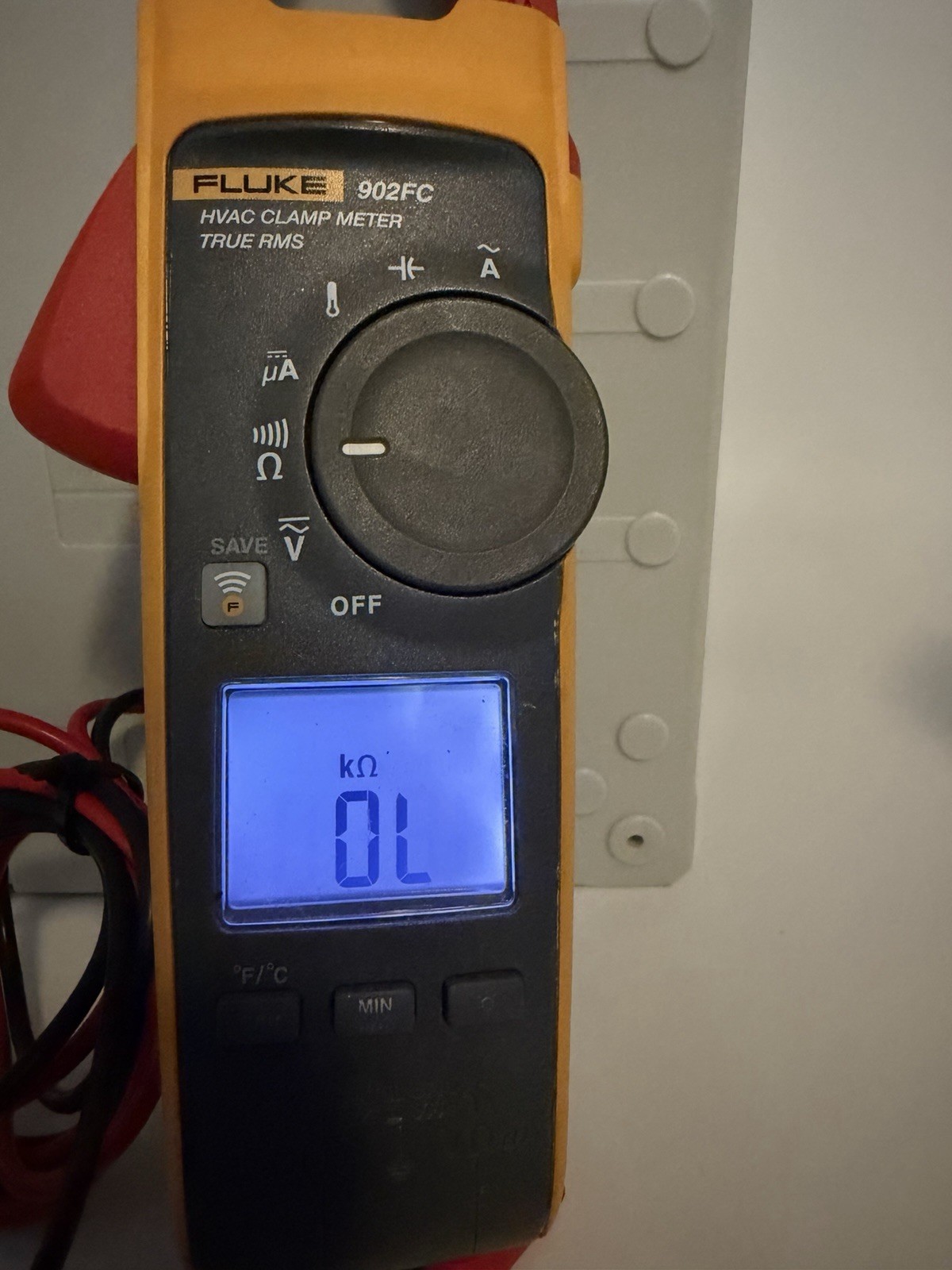 Fluke 902FC True RMS HVAC Clamp Meter TESTED As-Is No Temp Probe Free Shipping