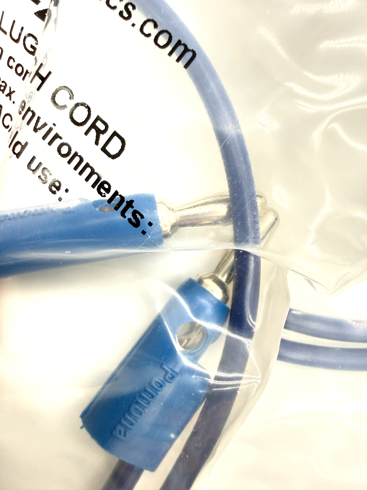 Lot of 5x Pomona B-24-6 Banana Plug Patch Cord Stackable 24″ Long 15A 5kV BLUE