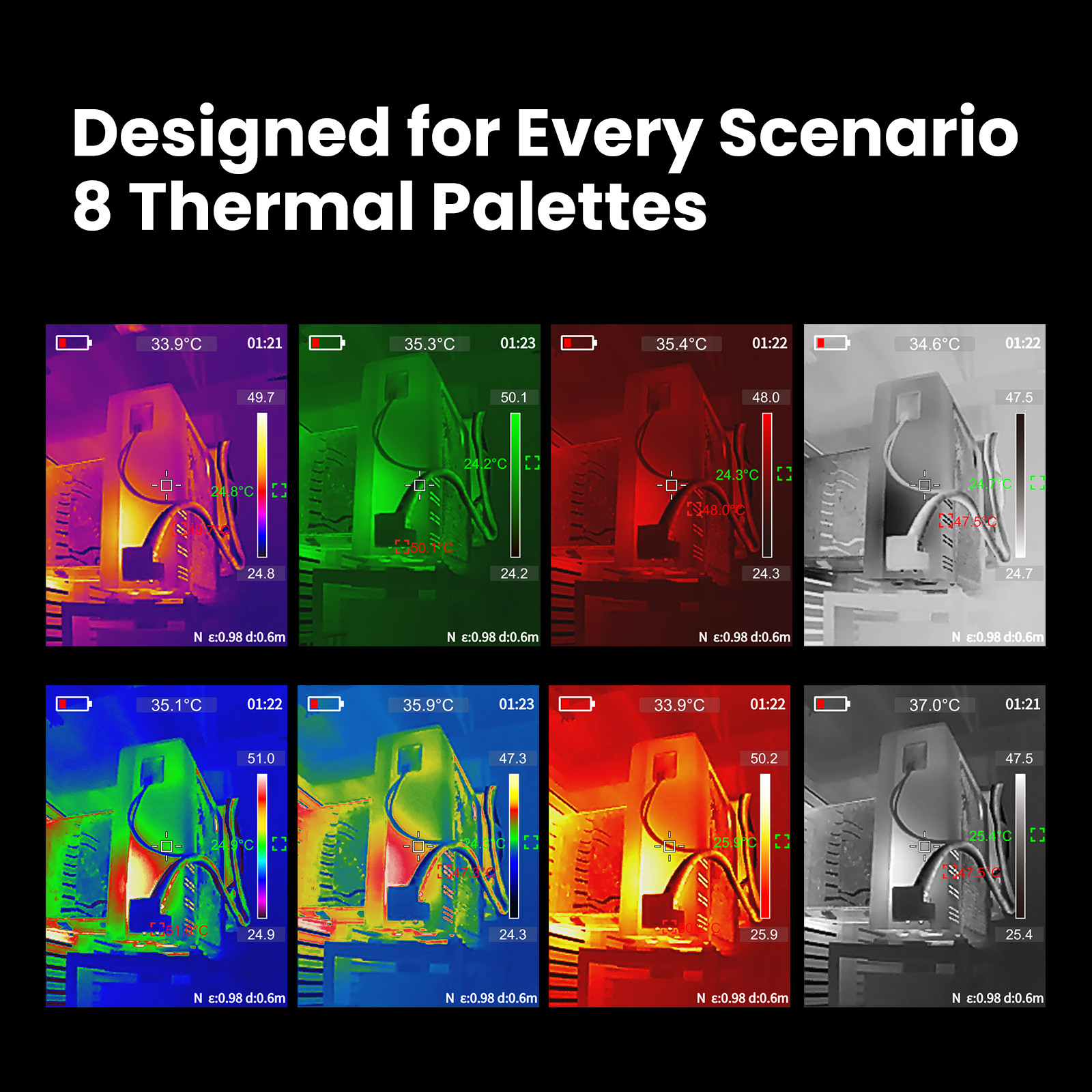Handheld Thermal Imaging Camera 320 × 240 IR Resolution 50 HZ Dual Camera