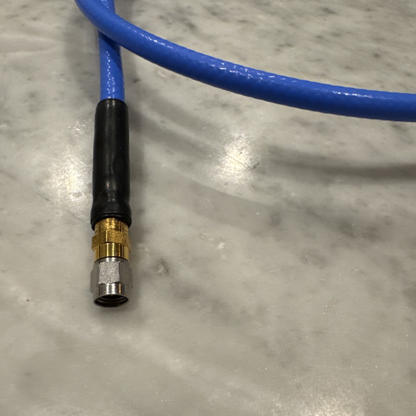 Tensolite SMA Male RF Coaxial Test Cable 36 Inch Blue Coax 18 ghz