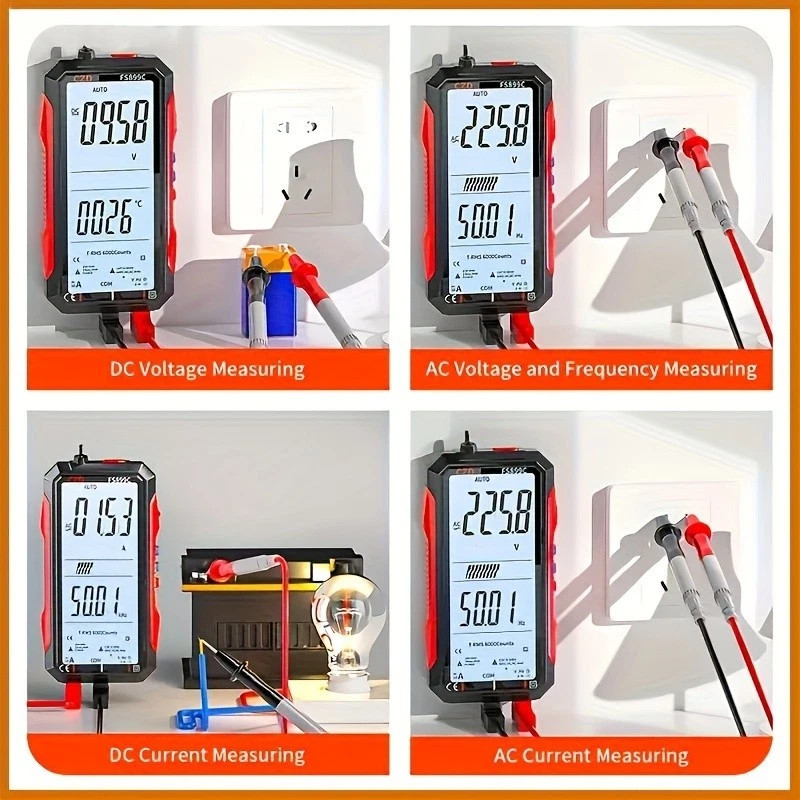 Rechargeable Digital Multimeter FS899C – Electrical & NCV Testing