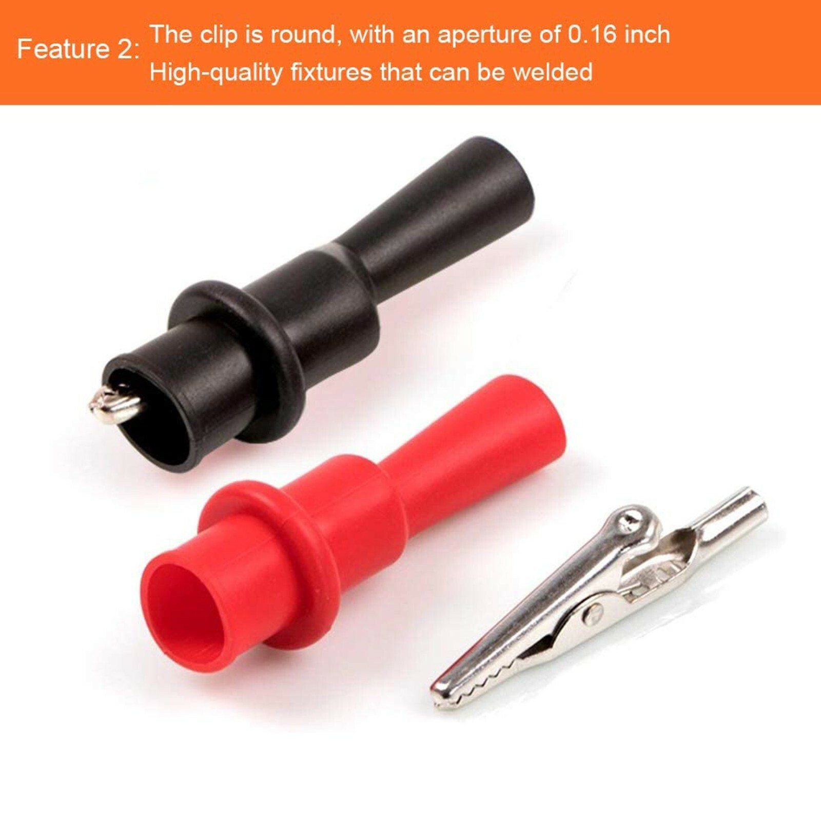 Multimeter Test Leads for Fluke Meter Electrical Alligator Clip Probes