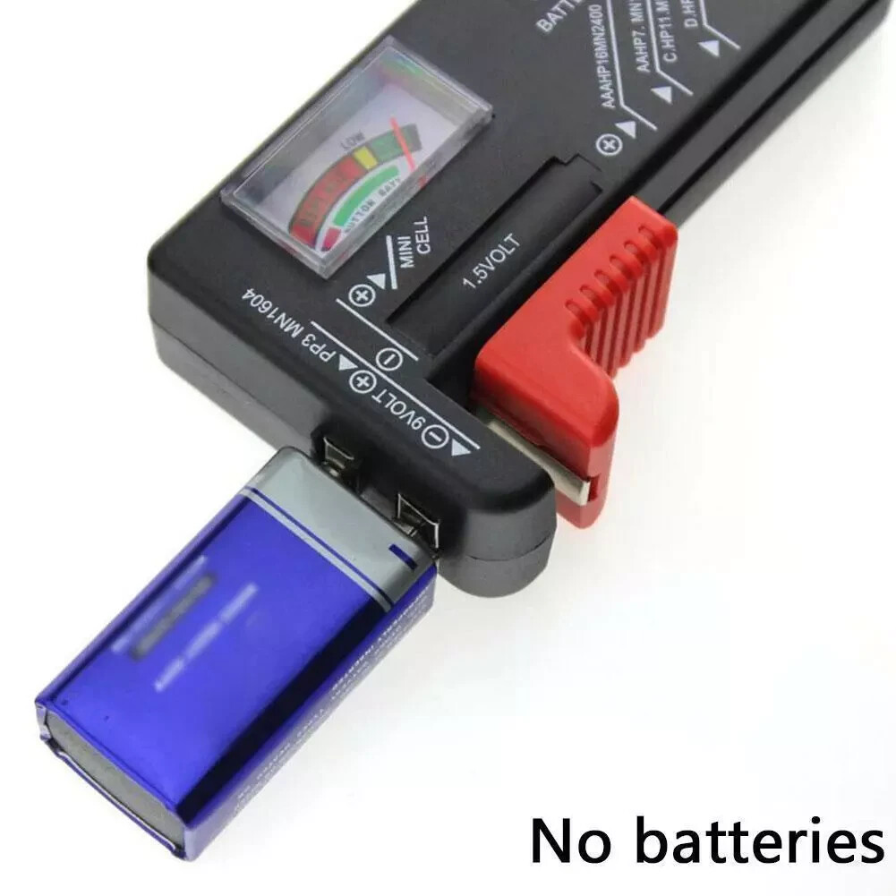 Battery Tester Checker Universal For AA AAA C D 9V 1.5V Button Cell Batteries
