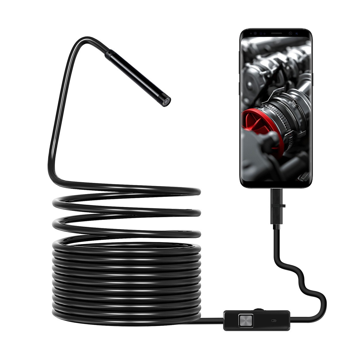 16.4ft/6.5ft Inspection Scope Camera For Android Cell Phone USB Type-C Endoscope