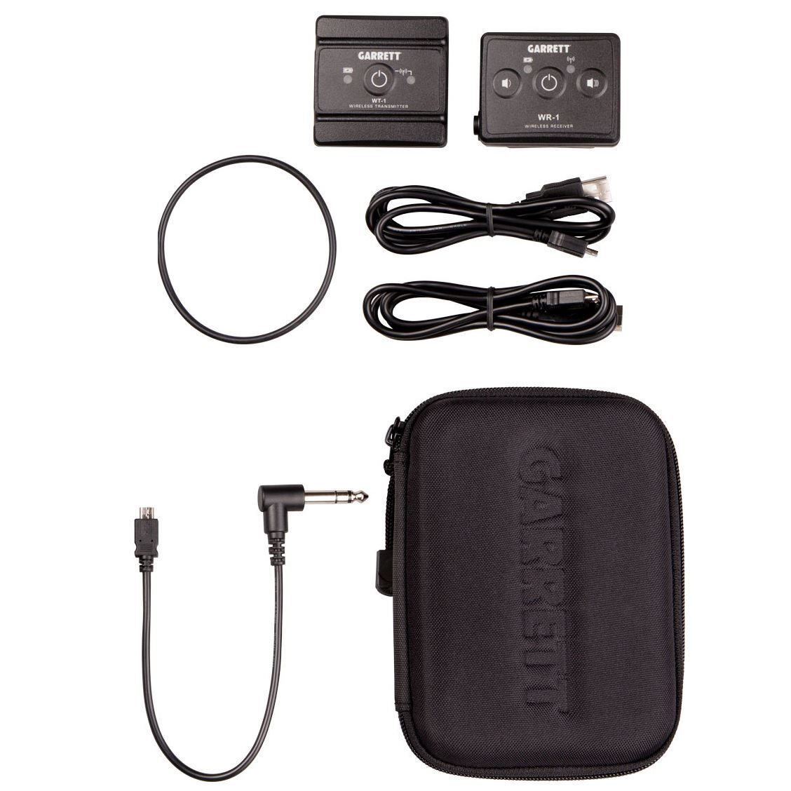 Garrett Z-Lynk Wireless System Transmitter and receiver with 1/4 headphone jack