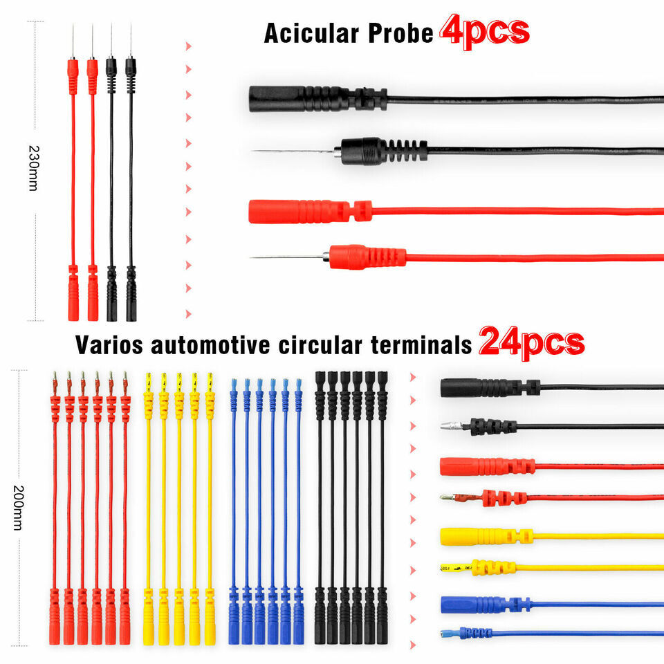 92pcs Multimeter Test Leads Kit Automotive Circuit Test Leads w/ Alligator Clips