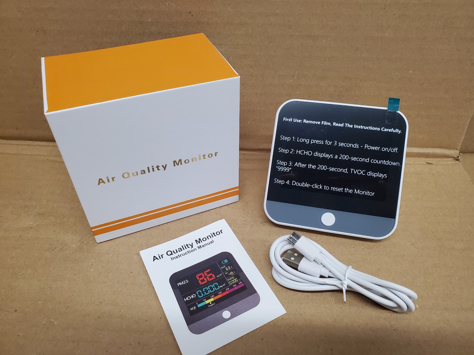 8 in 1 Professional Indoor Air Quality Monitor Indoor Portable *NEW in Box