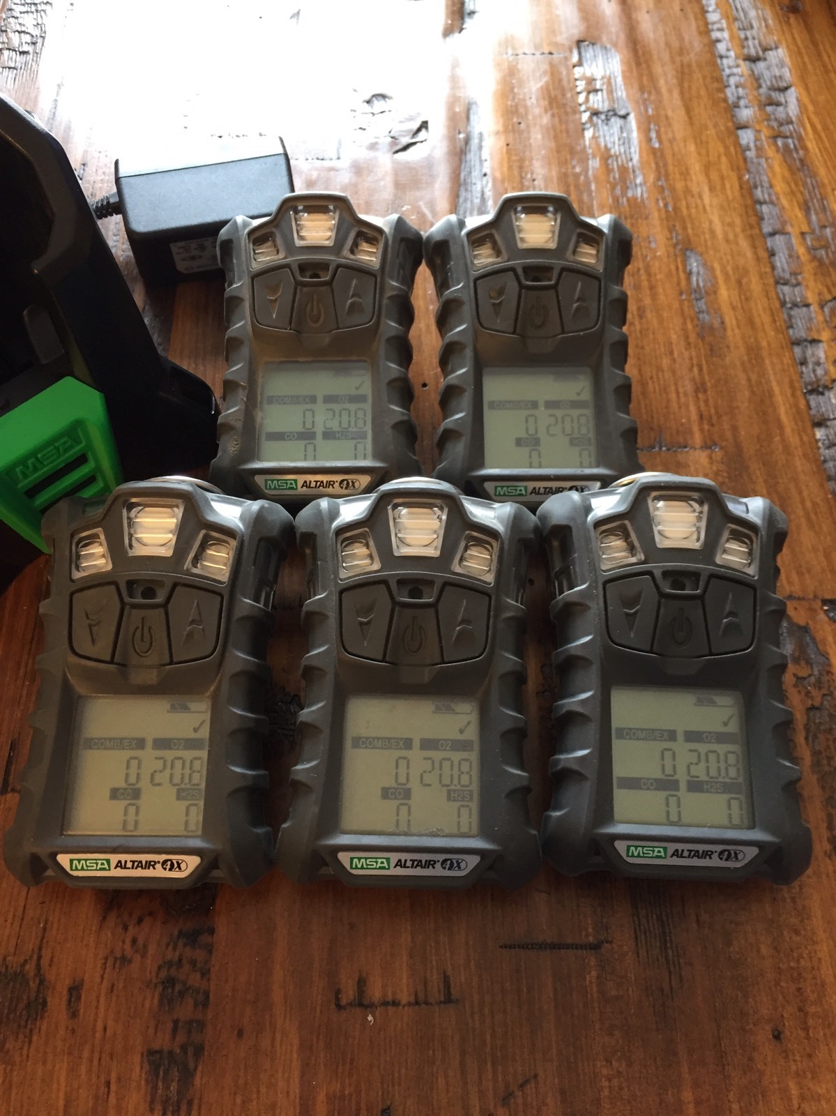 MSA altair 4X multi gas meter Monitor detector, O2,H2S,CO,LEL Charger #2