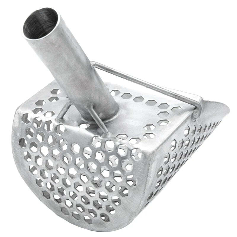 CKG 9 X 6 STAINLESS SAND SCOOP HEXAHEDRON HOLES WITH CARBON FIBER HANDLE