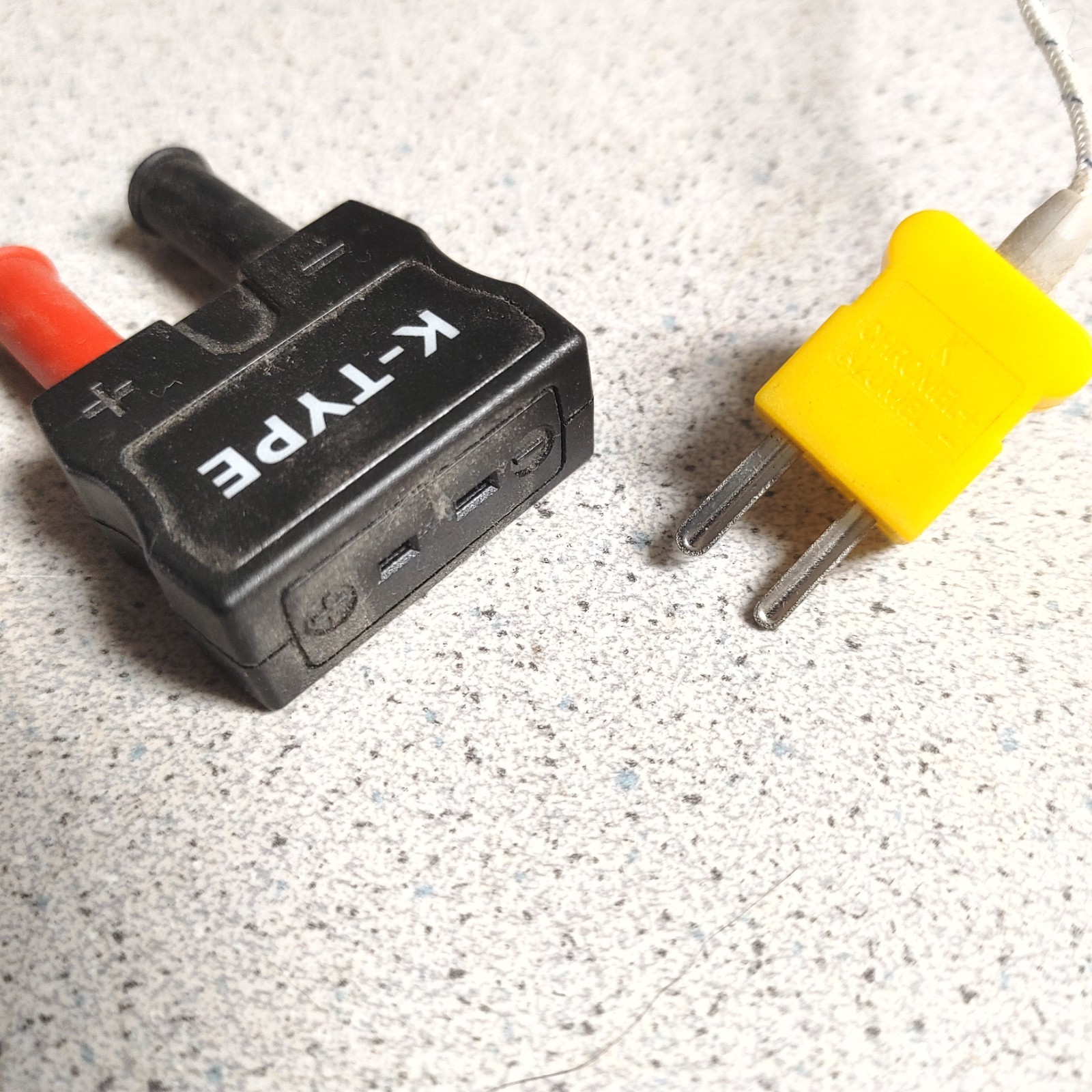 K Type Thermocouple Temperature Probe Sensor Wire Flex 36 In Chromel + Alumel