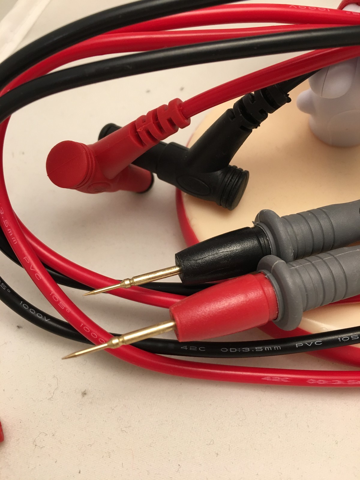 20A PREMIUM DMM TEST LEAD SET FOR DIGITAL MULTI METER PROBES 1000V SHARP NEEDLE