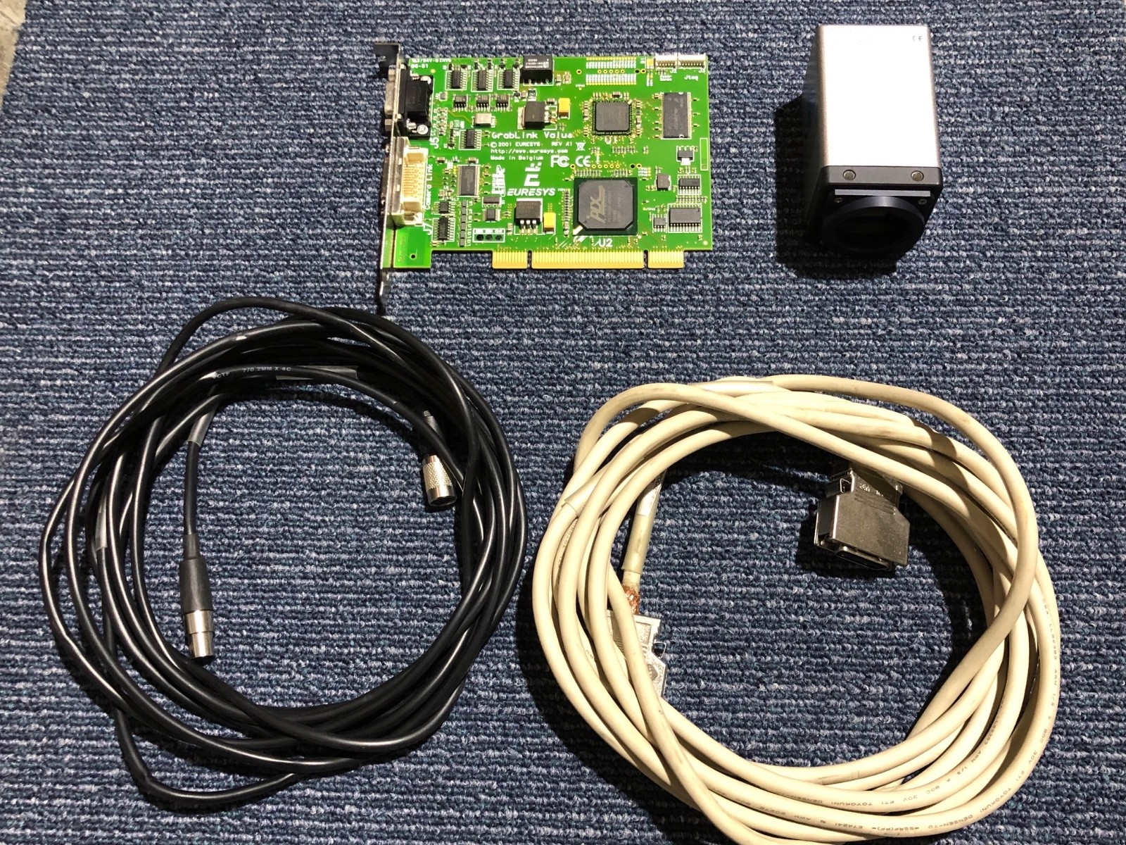 Adimec 1000m/D_ST CCD industrial camera W/ EURESYS Grablink Value Card & cable