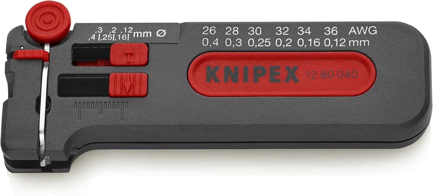 KNIPEX Tools – Precision Mini Wire Stripper, 26-36 AWG One Size, Multi