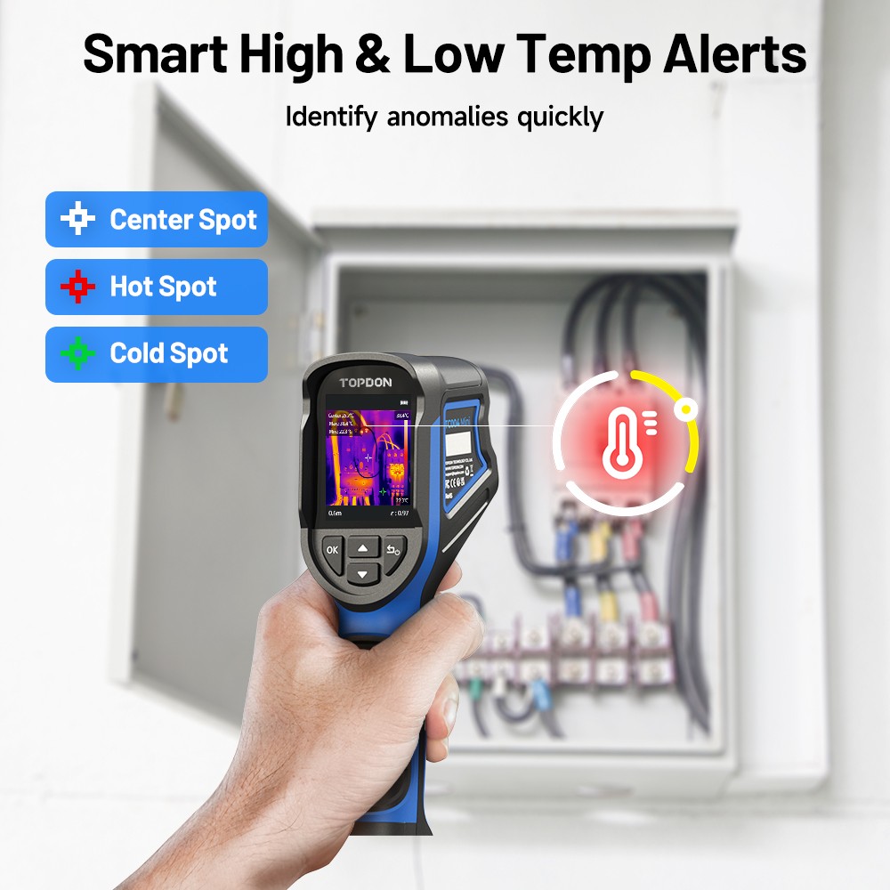 TOPDON Advanced Handheld Thermal Imaging Camera Infrared Thermometer TC004 Mini