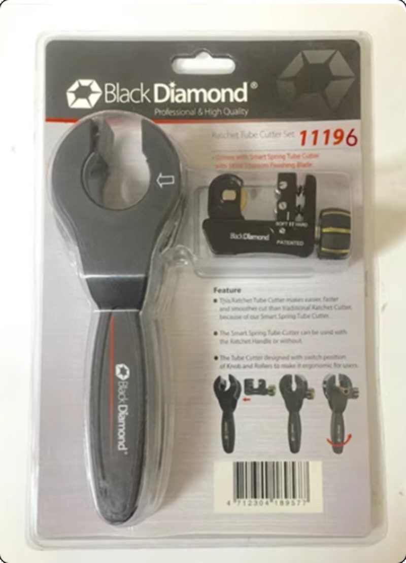 4-22mm, 11195 Model Black Diamond Mini Size Tube Cutter with Ratchet Handle