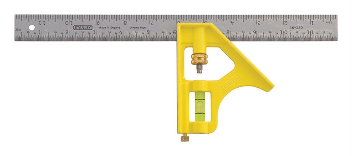 Stanley 12 in. L X 3 in. H Steel English Combination Square