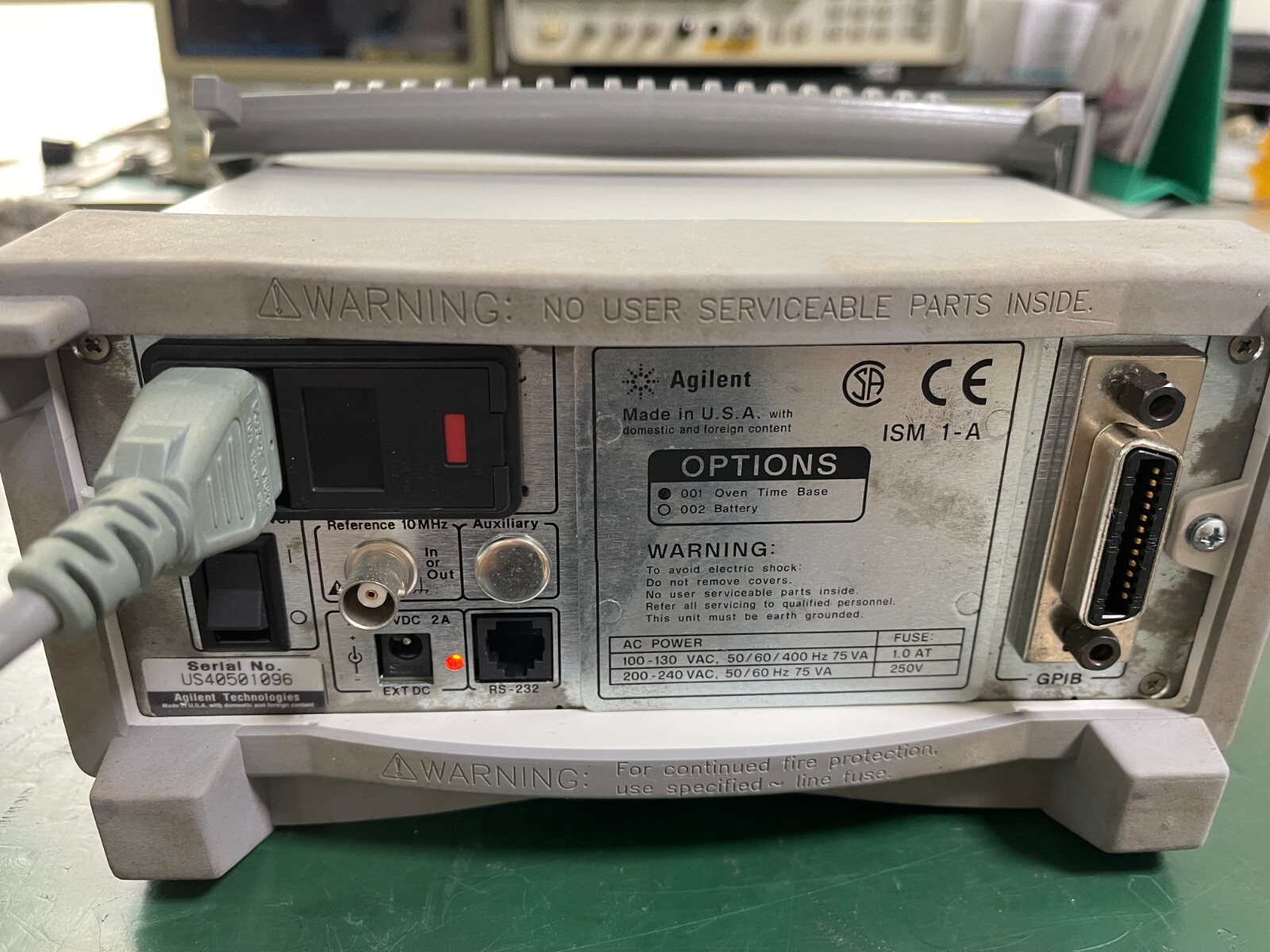 Agilent Keysight 53150A 10Hz-20GHz CW Microwave Frequency Counter _1096