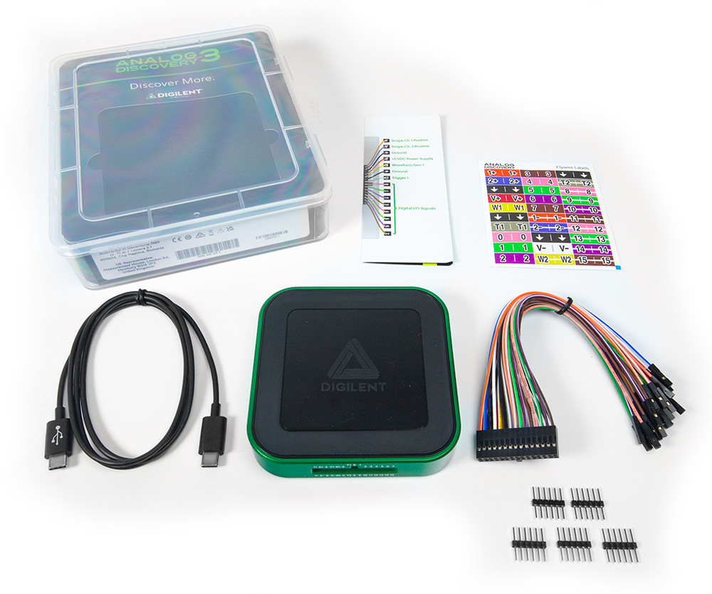 Analog Discovery 3 125 MS/s USB Oscilloscope Waveform Generator Logic Analyzer