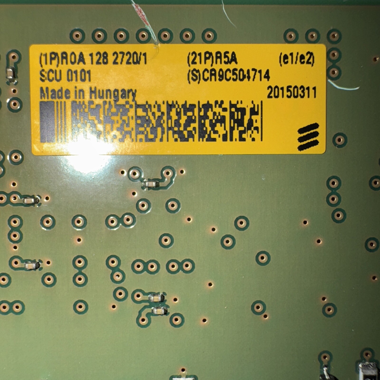 Ericsson SCU 01 01, BGM 136 1006/1 Support Control Unit Made In Hungary Vi02