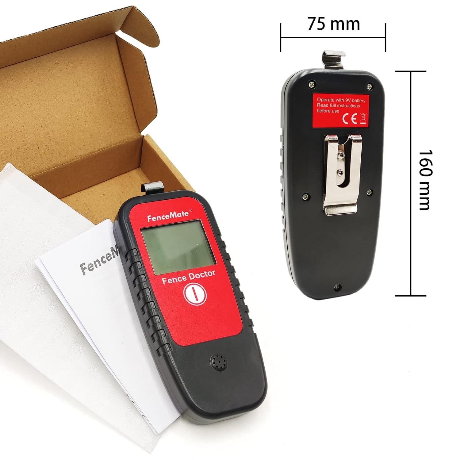 Digital Fence Tester – Up to 19.9 kV, Cordless Fence Detector, Fault Finder, …