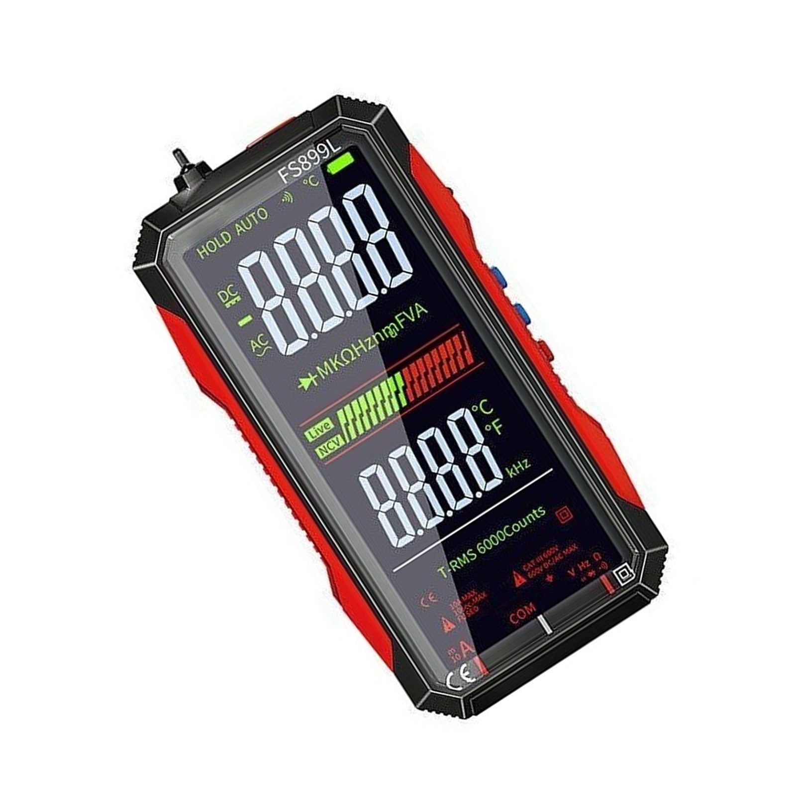 USB Rechargeable Digital Multimeter for Electrical Testing With Storage Case New