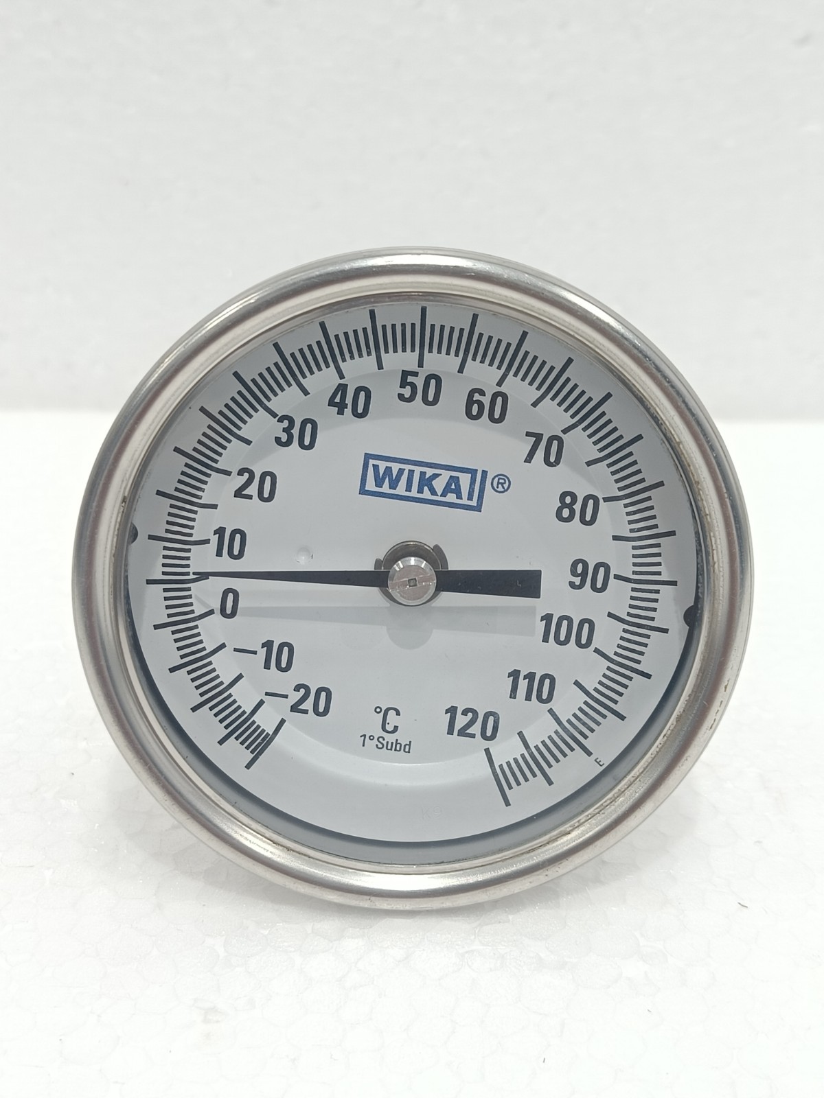 WIKA ANALOG BIMETAL THERMOMETER-20°C TO 120°C 2″ DIAL STAINLESS STEEL INDUSTRIAL