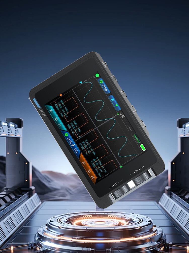 2-in-1 High Precision Dual Channel Oscilloscope DS215H 3.5″ For Data Analysisy