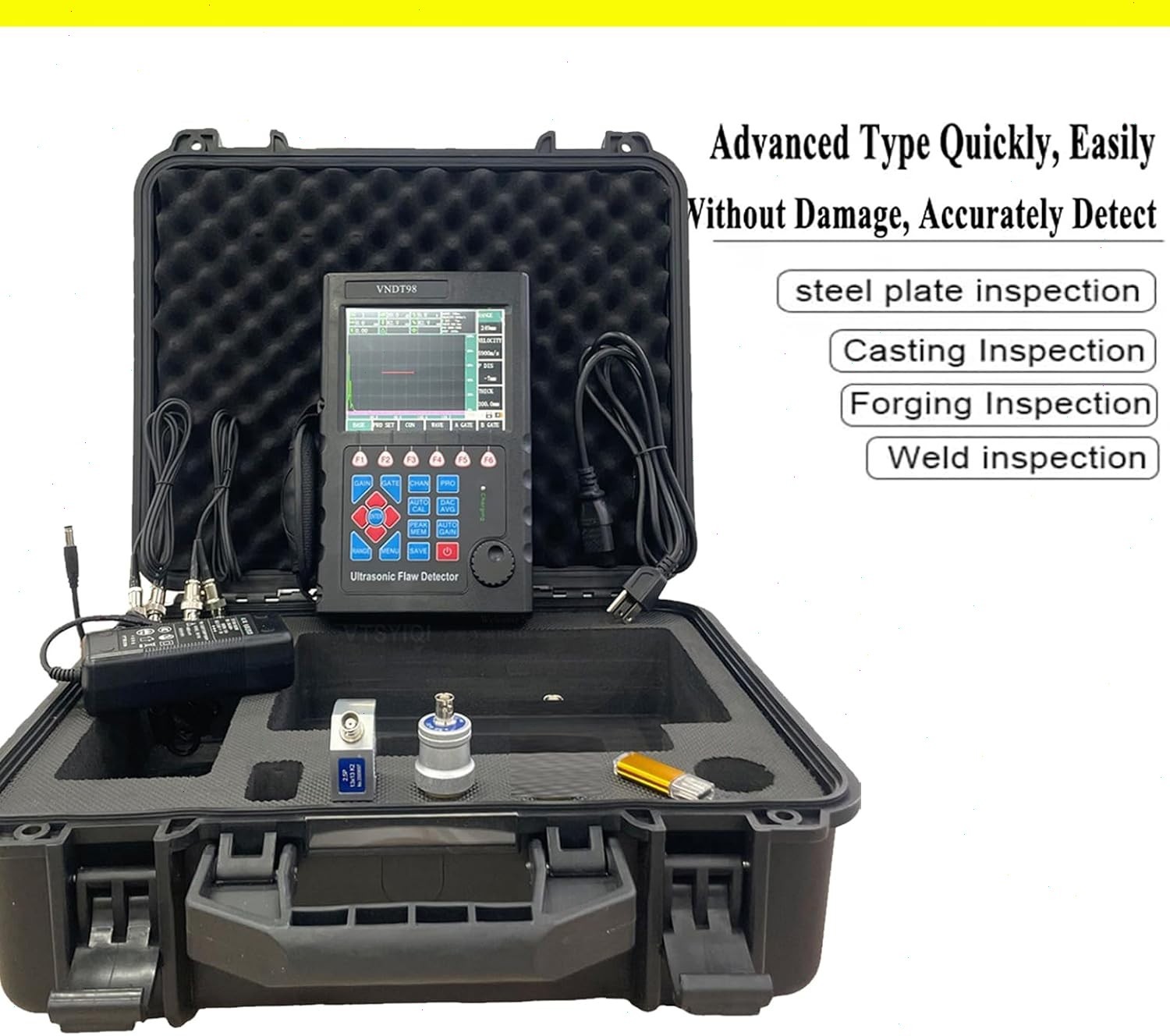 Digital Ultrasonic Flaw Detector with Range 0~10000mm Big Memory of 500 A Graph
