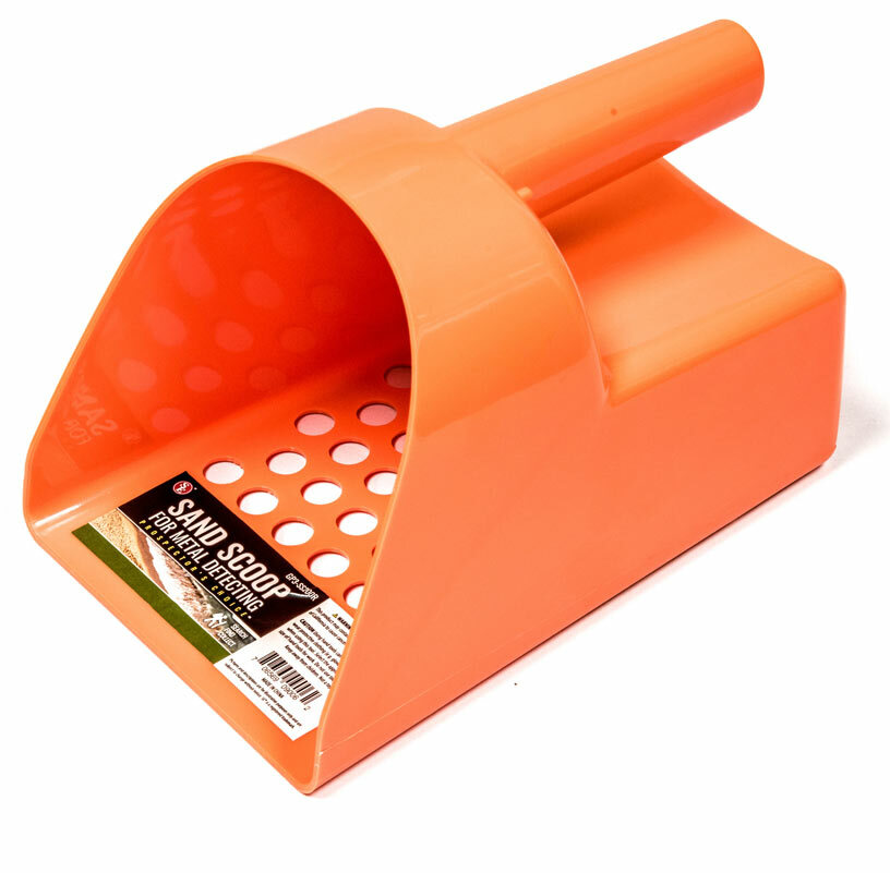 Metal Detecting Detector Tool Kit ORANGE Sand Sifter Hand Trowel Scoop + Probe