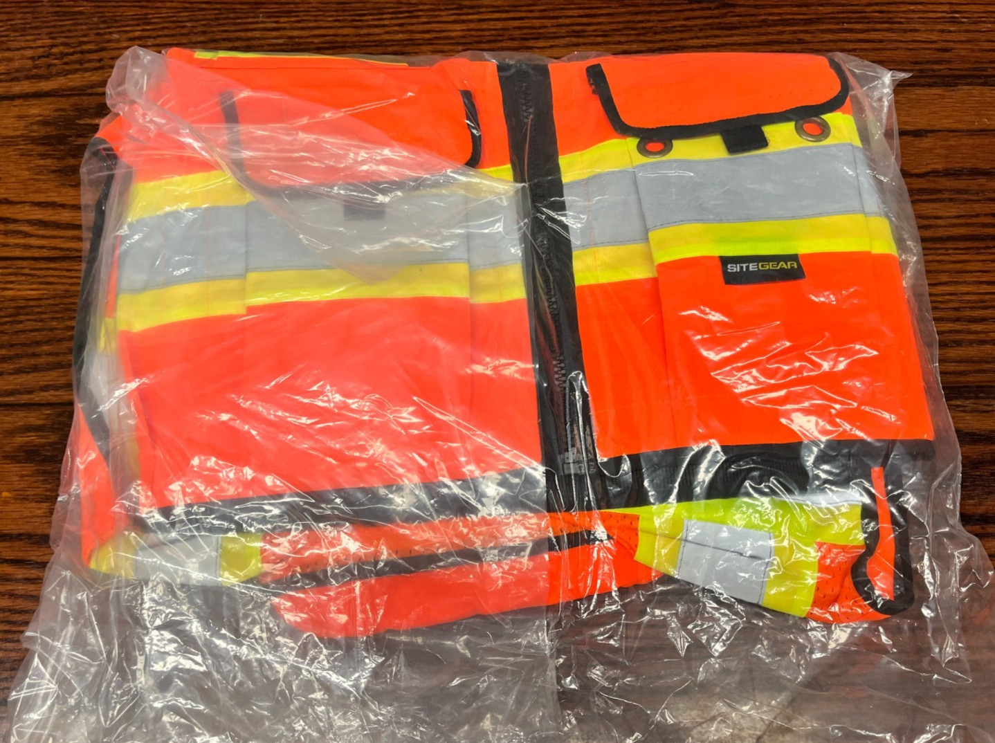 NEW Dave White 23-750-F0 Surveyor Vest in Flo Orange