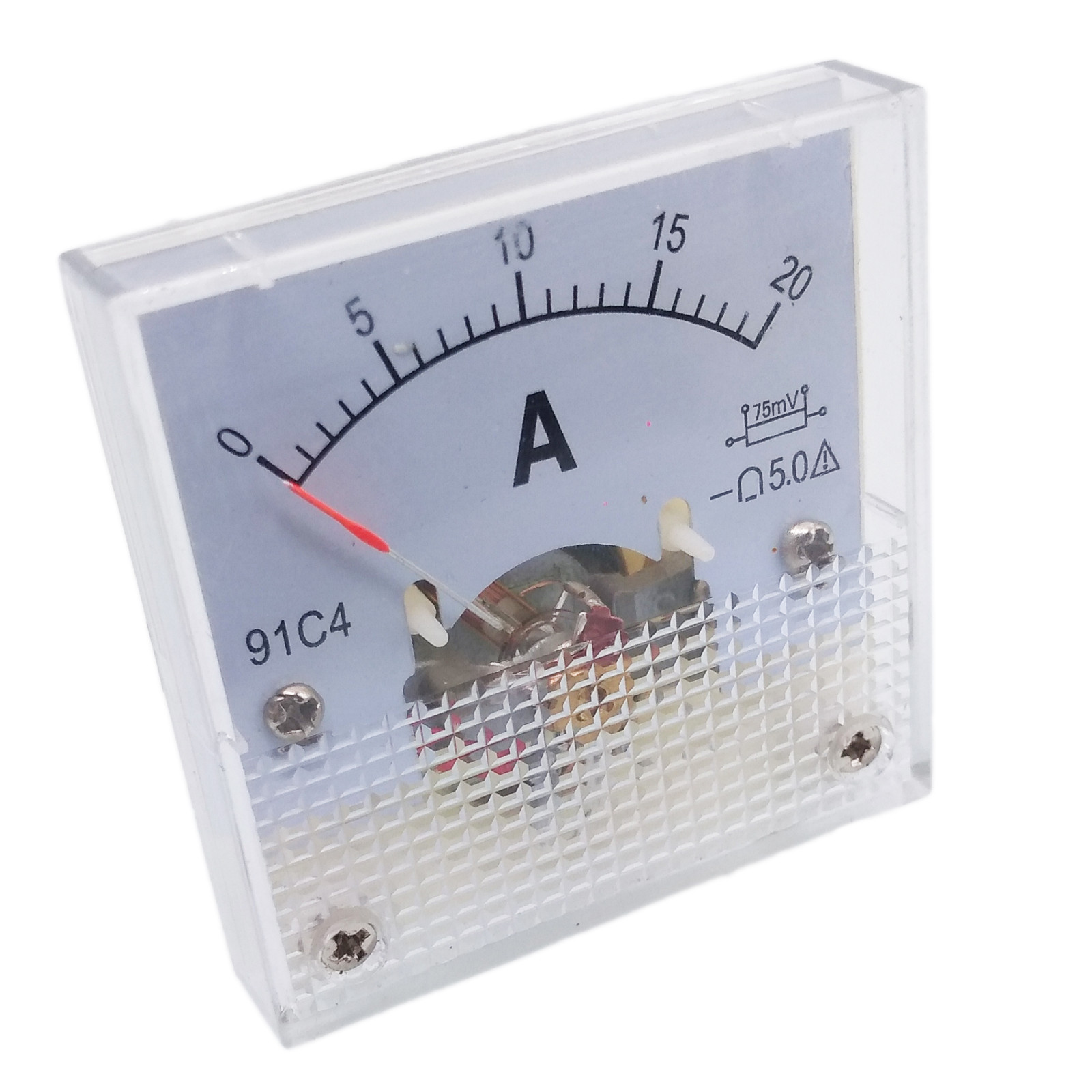 US Stock DC 0~20A Analog AMP Current Pointer Needle Panel Meter Ammeter & Shunt