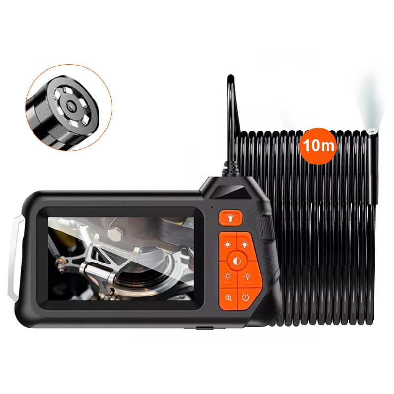 Industrial Endoscope Camera HD 1080P 4.3″ IPS Pipe Inspection Car Repair IP67