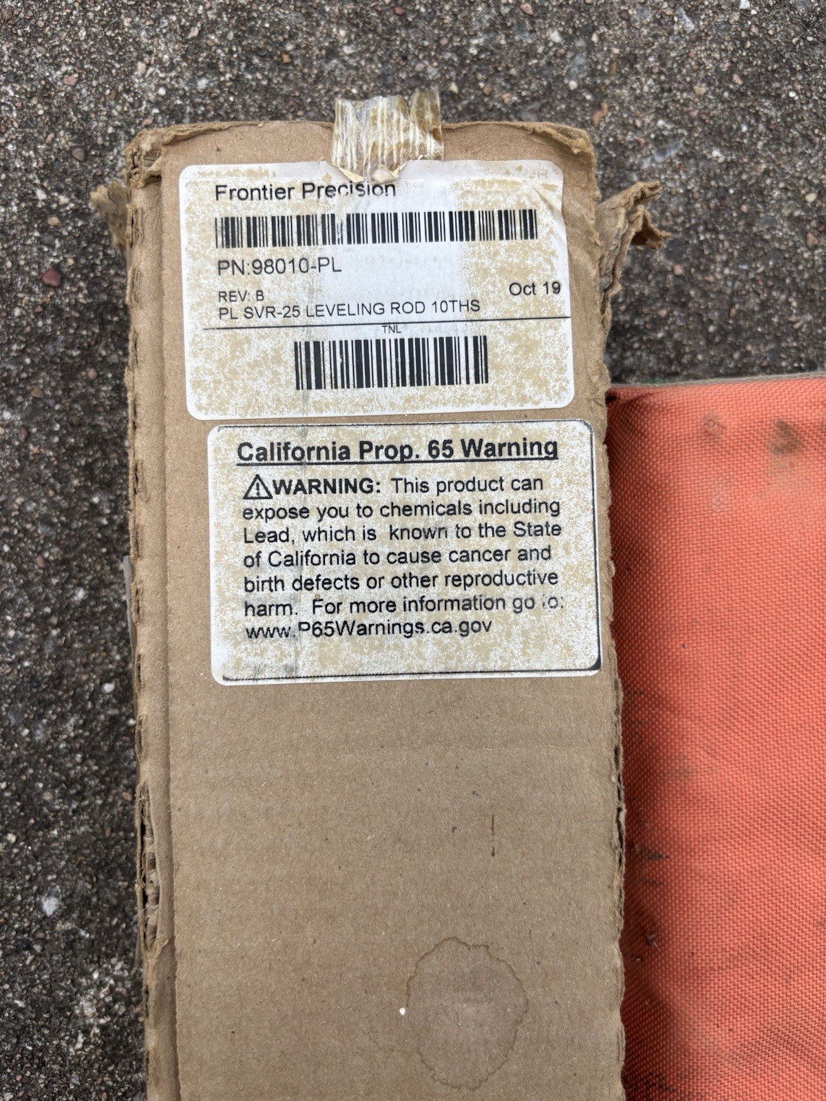 Frontier Precision Surveyors SVR Rectangular-Oval 25ft. Leveling Rod Feet/10ths