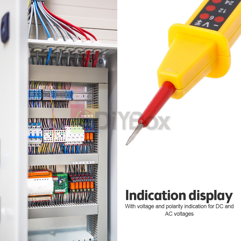 8-In-1 Tester Voltage AC DC 6-380V Auto Electrical Pen Detector With LED Light