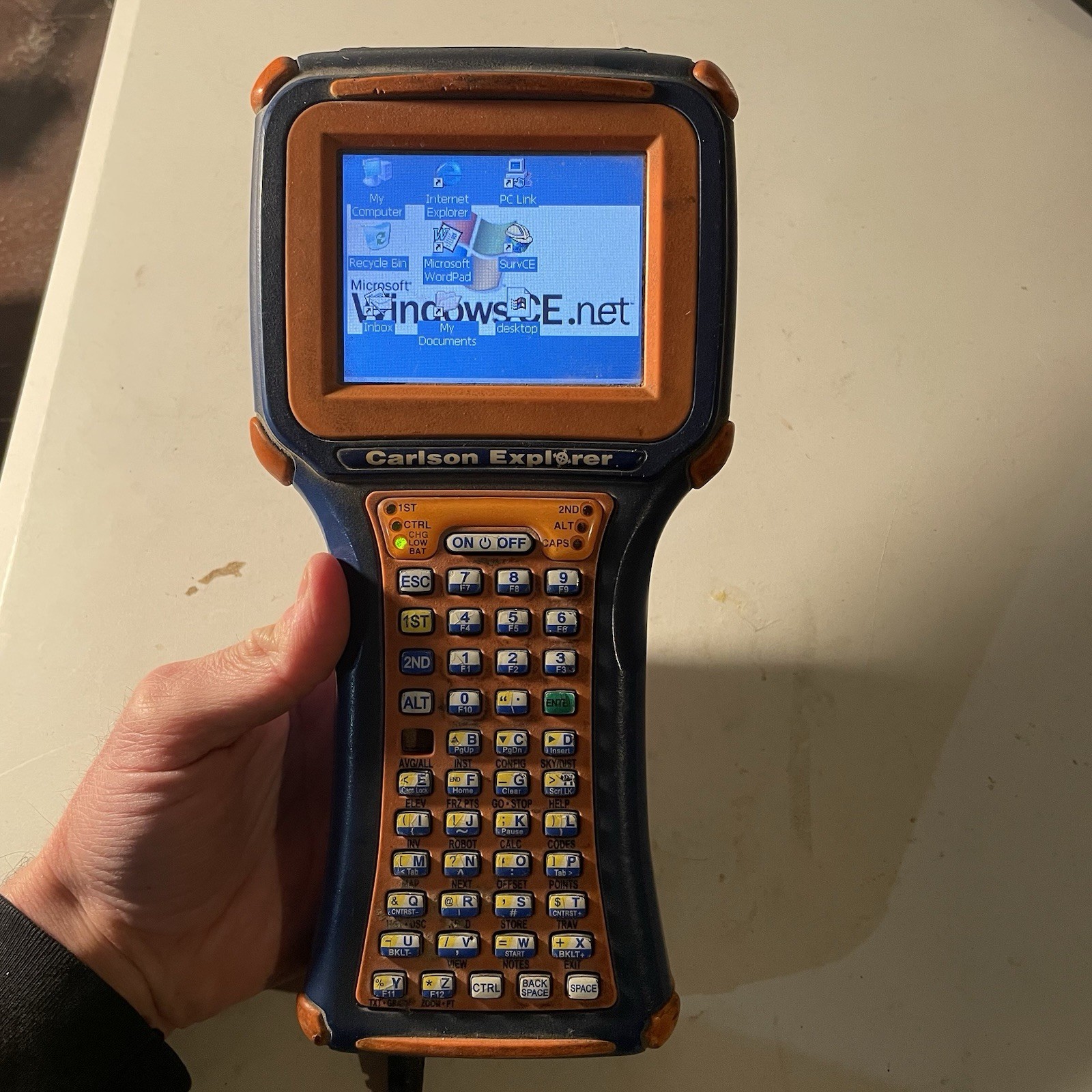 Carlson Explorer II Data Collector Surveying Handheld P/N 112183 For Parts Read