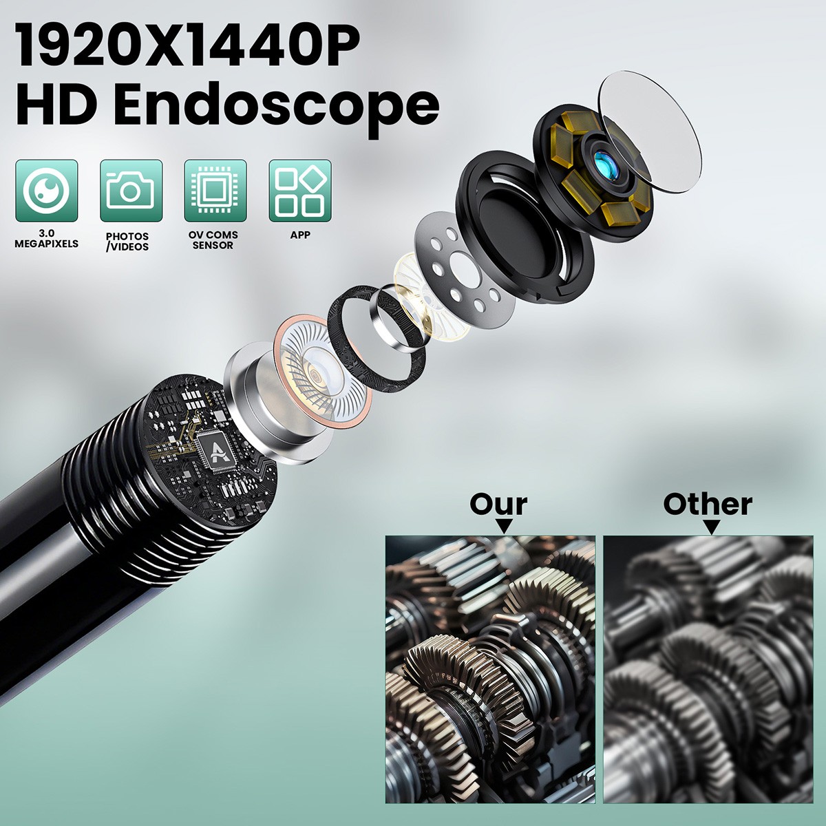 16.4ft/6.5ft Inspection Scope Camera For Android Cell Phone USB Type-C Endoscope