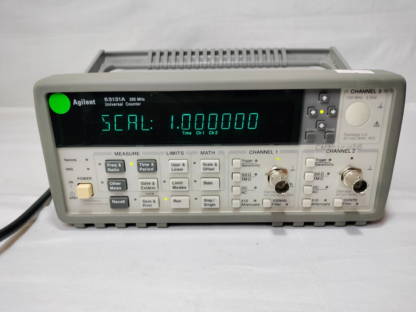 HP Agilent 53131A Universal Counter 225MHz S/N:MY40014344 Made in Malaysia