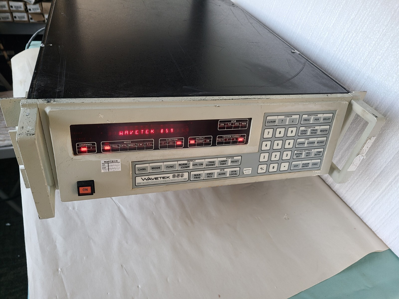 Wavetek 859 50mhz Programmable Pulse Generator, Powers Up, Untested