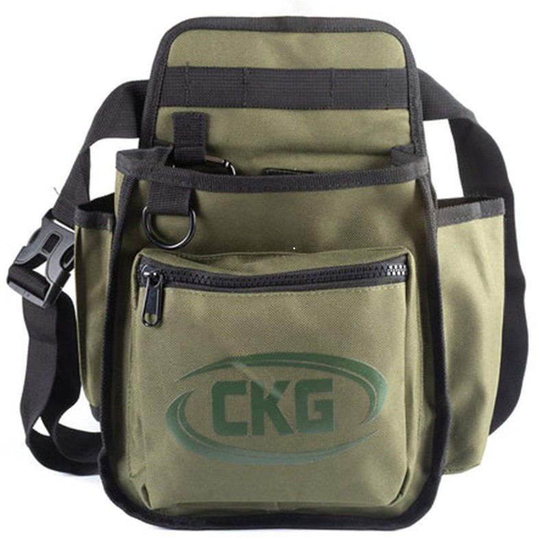 CKG Metal Detecting Finds Bag Waist Digger Tools Bag for Pinpointer, Green