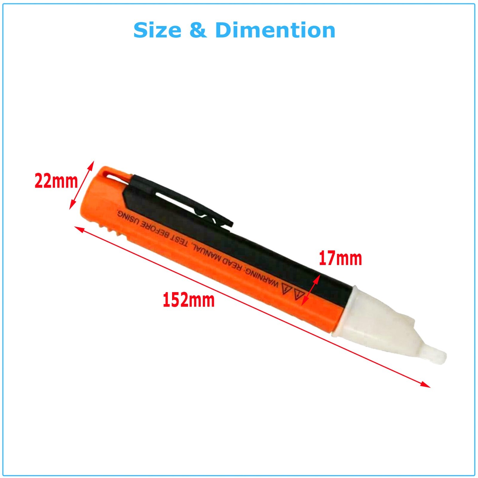 Voltage Electric Tester Volt Detector Test Pen AC DC Non-Contact Sensor 90-1000V