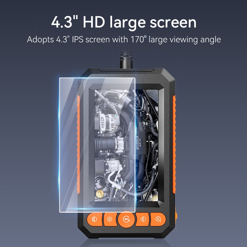 4.3 Inch 1080P HD Endoscope 1M/5M/10M IP67 Waterproof Automotive Borescope