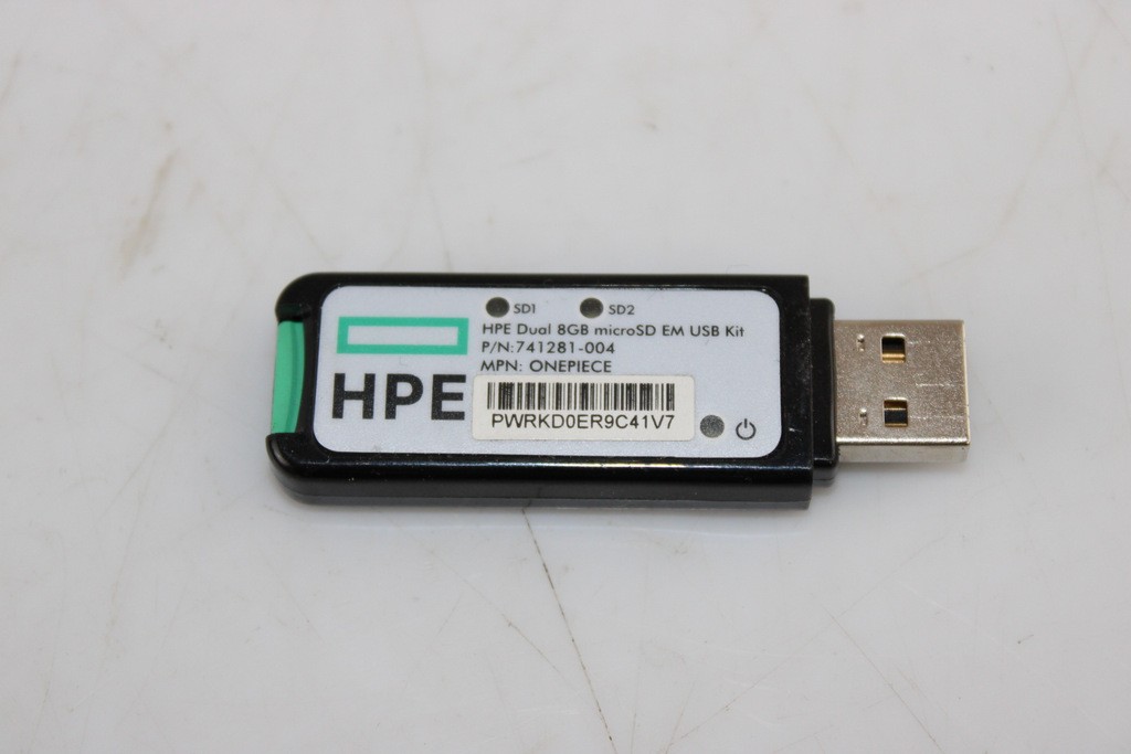 HPE Dual 8GB MicroSD Enterprise Midline USB Media Kit 741281-004 741279-B21