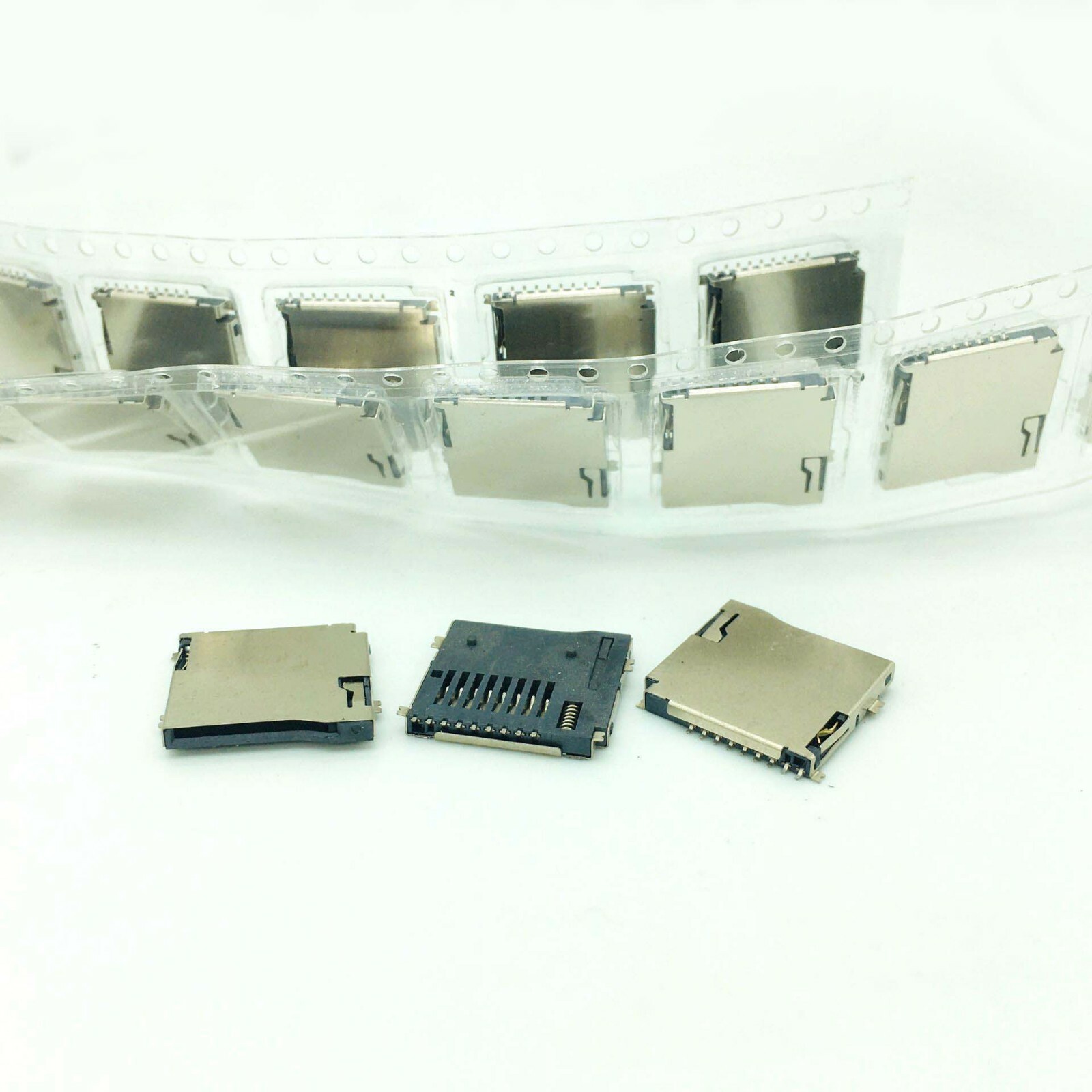 200PCS Micro SD Card Socket Adapter SMD Slot Sockel Handy Push SMT pops up TF