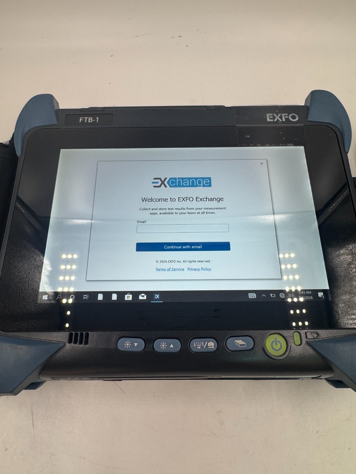 EXFO FTB-1 Handheld Modular Test Platform Mainframe Unit Touchscreen UK VAT